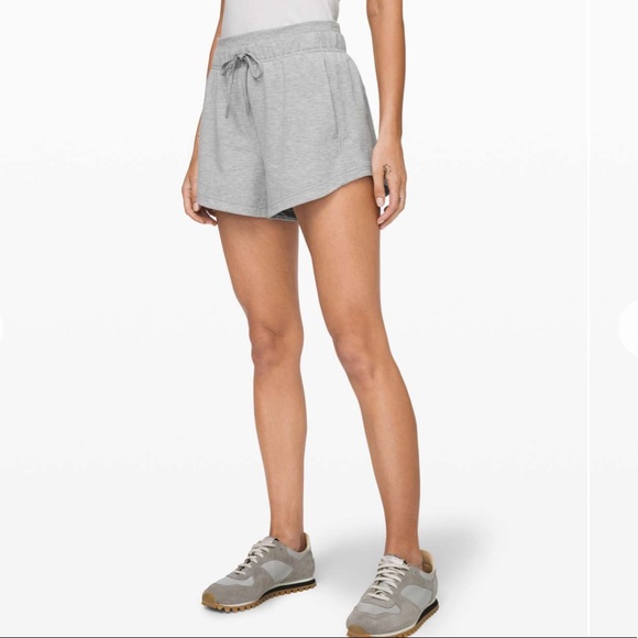 lululemon athletica Pants - New Lululemon Inner Glow Short 3" * Modal size 6 Heathered Core Light Grey